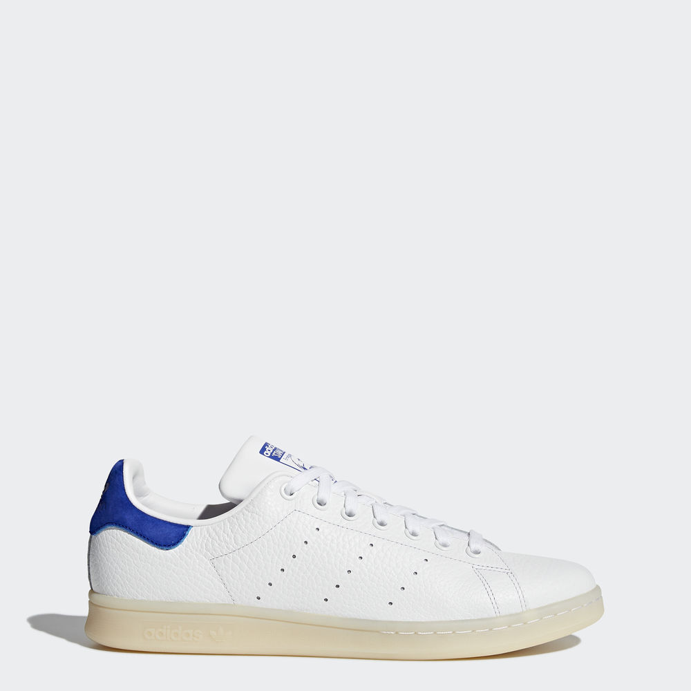 Adidas Stan Smith - Originals ανδρικα - Ασπρα/Ασπρα/Μπλε,Μέγεθος: EU 36 – 54 2/3 (323EQRPJ)